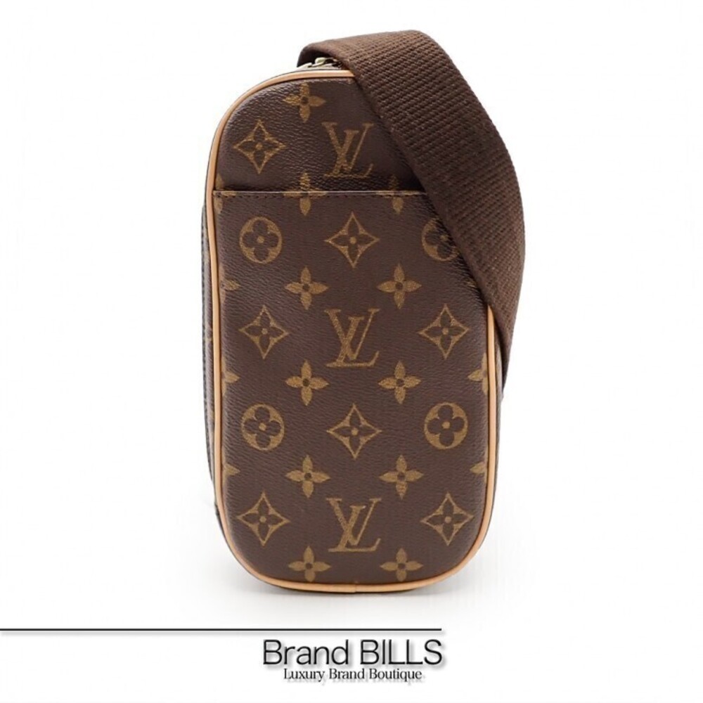 Louis Vuitton Pochette Gange Crossbody Monogram Canvas Brown